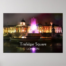 Trafalgar Square Fotain Poster