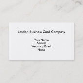 Trafalgar Square Fotain Visitenkarte (Rückseite)