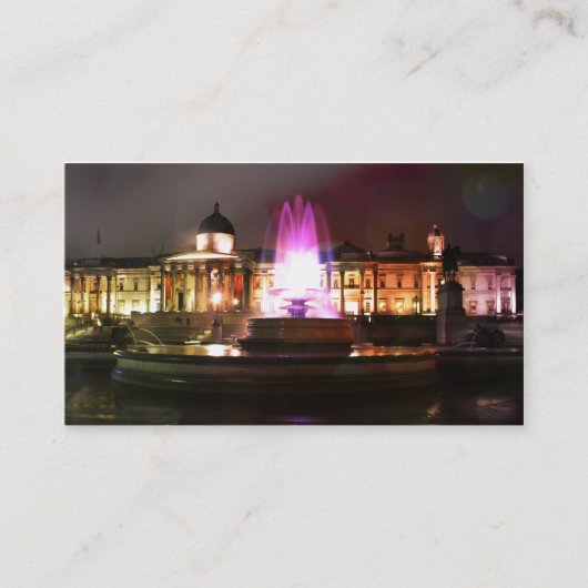 Trafalgar Square Fotain Visitenkarte (Vorderseite)