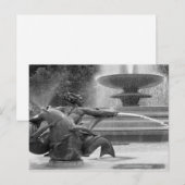 Trafalgar Square Fountains, London Postkarte (Vorne/Hinten)