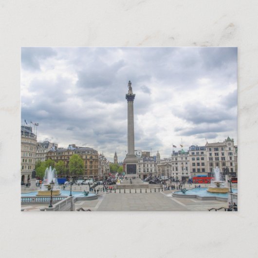 Trafalgar Square in London Postkarte (Vorderseite)