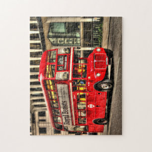 Trafalgar Square London Double Decker Bus Puzzle