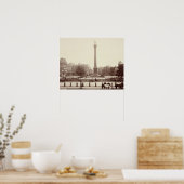 Trafalgar Square, London (sepia Foto) Poster (Küche)