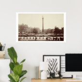 Trafalgar Square, London (sepia Foto) Poster (Heimbüro)