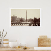 Trafalgar Square, London (sepia Foto) Poster (Küche)