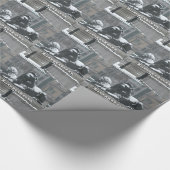 Trafalgar Square London - Snow Geschenkpapier (Ecke)