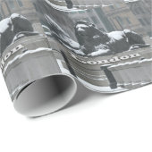 Trafalgar Square London - Snow Geschenkpapier (Rolleneckpunkt)