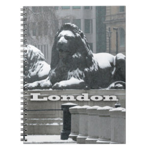 Trafalgar Square London - Snow Notizblock
