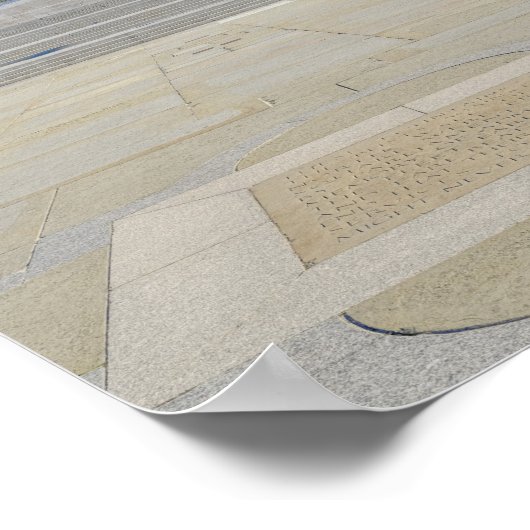 Trafalgar Square, London UK Postcard Poster (Ecke)