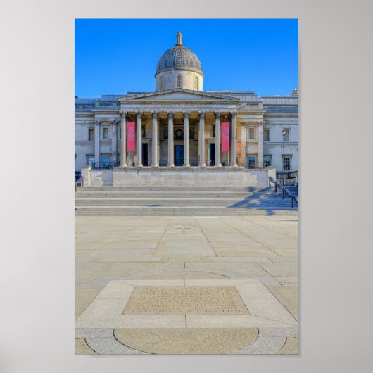 Trafalgar Square, London UK Postcard Poster (Vorne)