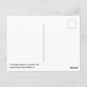 Trafalgar Square, London UK Postkarte (Rückseite)