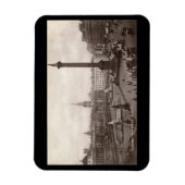 Trafalgar Square, London Vintag Magnet (Vertikal)