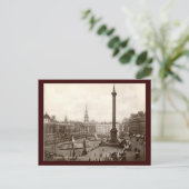 Trafalgar Square, London Vintag Postkarte (Stehend Vorderseite)