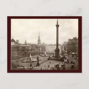 Trafalgar Square, London Vintage auf Deutsch Postkarte