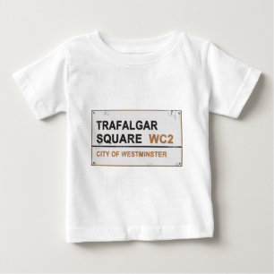 Trafalgar Square London - Vintages Zeichen Baby T-shirt