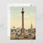 Trafalgar Square und National Gallery, London, Eng Postkarte (Vorne/Hinten)