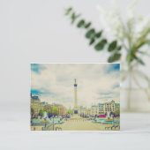 Trafalgar Square Vintag Postkarte (Stehend Vorderseite)