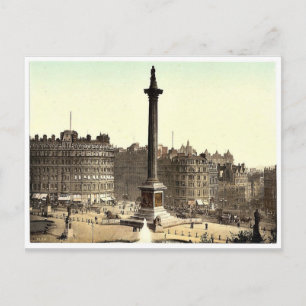 Trafalgar Square, von National Gallery, London, E Postkarte