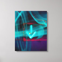 Traffic Arrow Fine Art Canvas Print Leinwanddruck