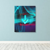 Traffic Arrow Fine Art Canvas Print Leinwanddruck (Insitu (Holzboden))