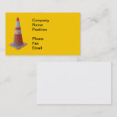 Traffic Cone Business Card Visitenkarte (Vorne/Hinten)