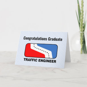 Traffic Engineer League Abschlusskarte Dankeskarte
