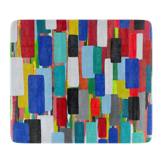 Traffic Jam 6 x 7 Deko Glasfaserkabel Schneidebrett (Vorderseite)