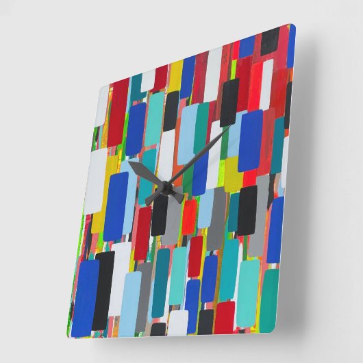 Traffic Jam Wall Clock Quadratische Wanduhr (Winkel)