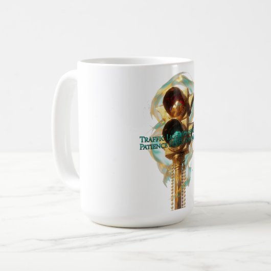 Traffic Light Whisperer T Shirt Kaffeetasse (Vorderseite Links)