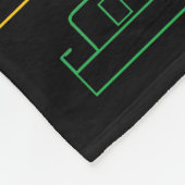 Traffic Lights Barges Canal Boats Pattern Fleecedecke (Ecke)