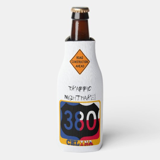 Traffic Nightmare! Autofahren auf US 380, Celina, Flaschenkühler (Flaschenvorderseite)