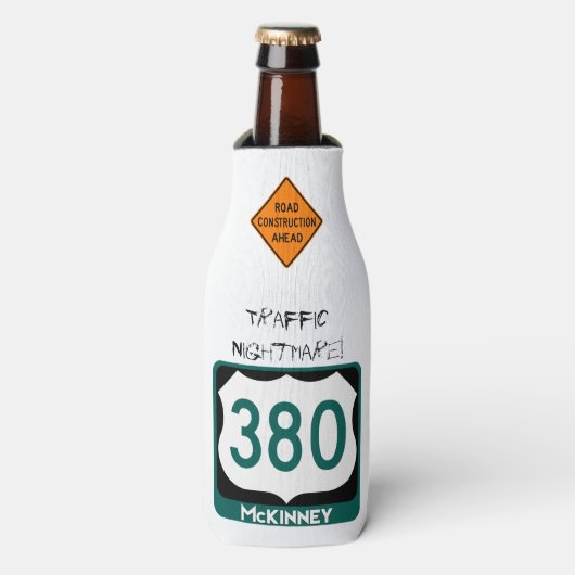 Traffic Nightmare! Autofahren auf US 380, McKinney Flaschenkühler (Flaschenvorderseite)