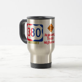 Traffic Nightmare Hwy 380, Aubrey, TX, Travel Mug Reisebecher