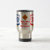 Traffic Nightmare Hwy 380, Aubrey, TX, Travel Mug Reisebecher (Mittel)