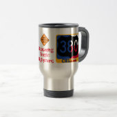 Traffic Nightmare Hwy 380, Celina, TX, Travel Mug Reisebecher (VorderseiteRechts)