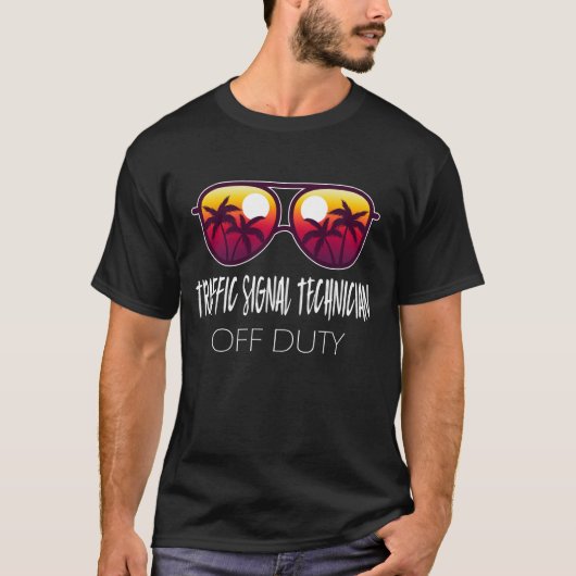 Traffic Signal Technician Off Duty T-Shirt (Vorderseite)
