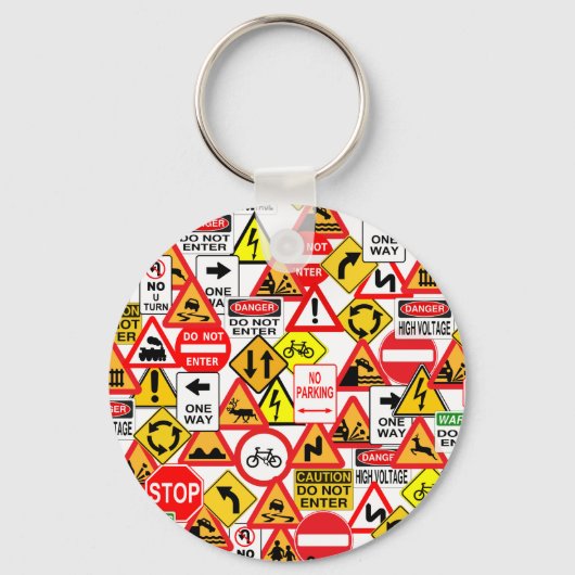 Traffic signs keychain schlüsselanhänger (Vorderseite)