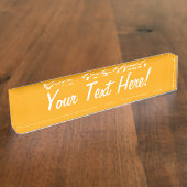 Traffic Yellow Decor You Can Customize Namensplakette (Seite)