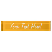 Traffic Yellow Decor You Can Customize Namensplakette (Vorderseite)