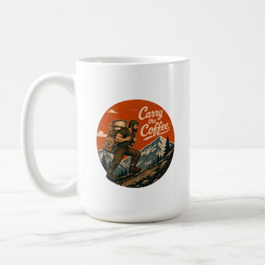 Trag den Coffee Vintage Adventure Becher Kaffeetasse (Links)
