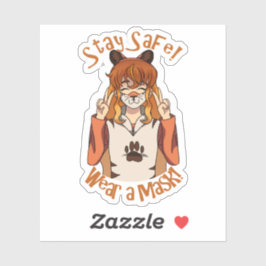 Trag eine Maske! Aufkleber