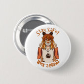 Trag eine Maske! Button (Vorne & Hinten)