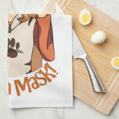 Trag eine Maske! Geschirrtuch (Viertel Falte)
