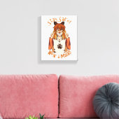 Trag eine Maske! Leinwanddruck (Insitu (Wohnzimmer))