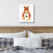 Trag eine Maske! Leinwanddruck (Insitu (Schlafzimmer))