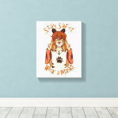 Trag eine Maske! Leinwanddruck (Insitu (Holzboden))