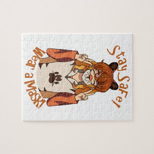 Trag eine Maske! Puzzle (Horizontal)