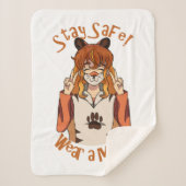 Trag eine Maske! Sherpadecke (Vorderseite)