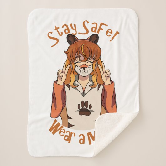 Trag eine Maske! Sherpadecke (Vorderseite)