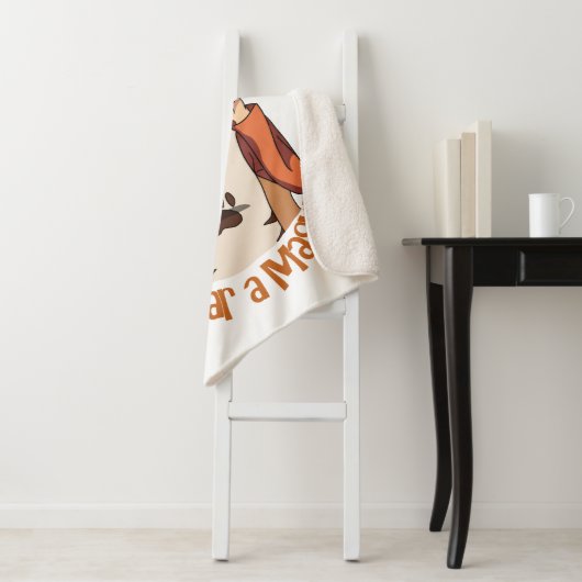 Trag eine Maske! Sherpadecke (Beispiel)